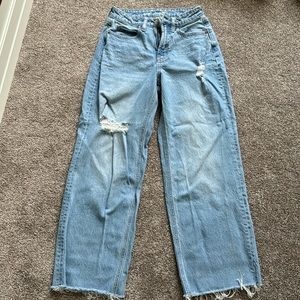 Old Navy wide leg extra high rise jeans size 2 petite